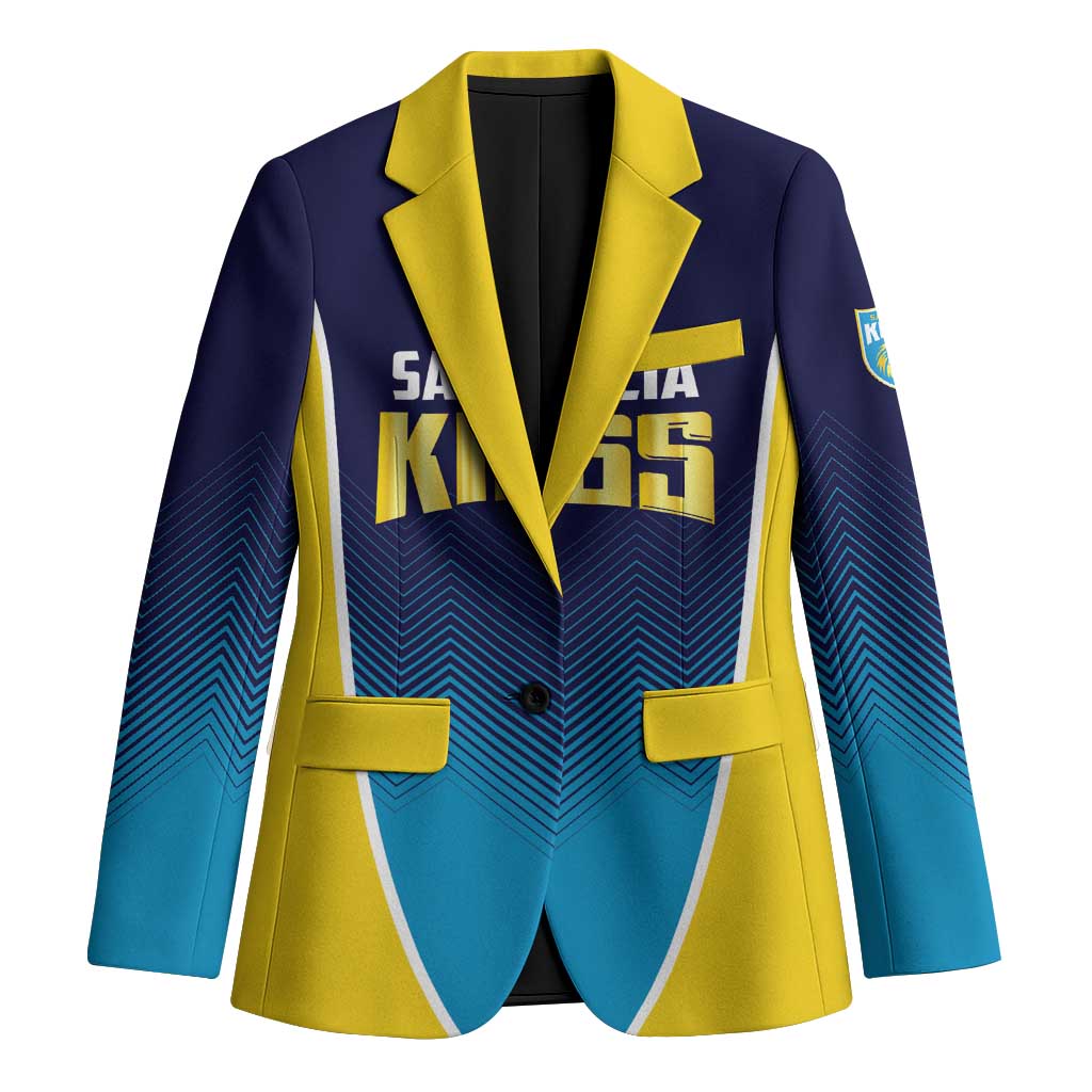 Custom St Lucia Kings Cricket Blazer Beinspired Come On - Wonder Print Shop