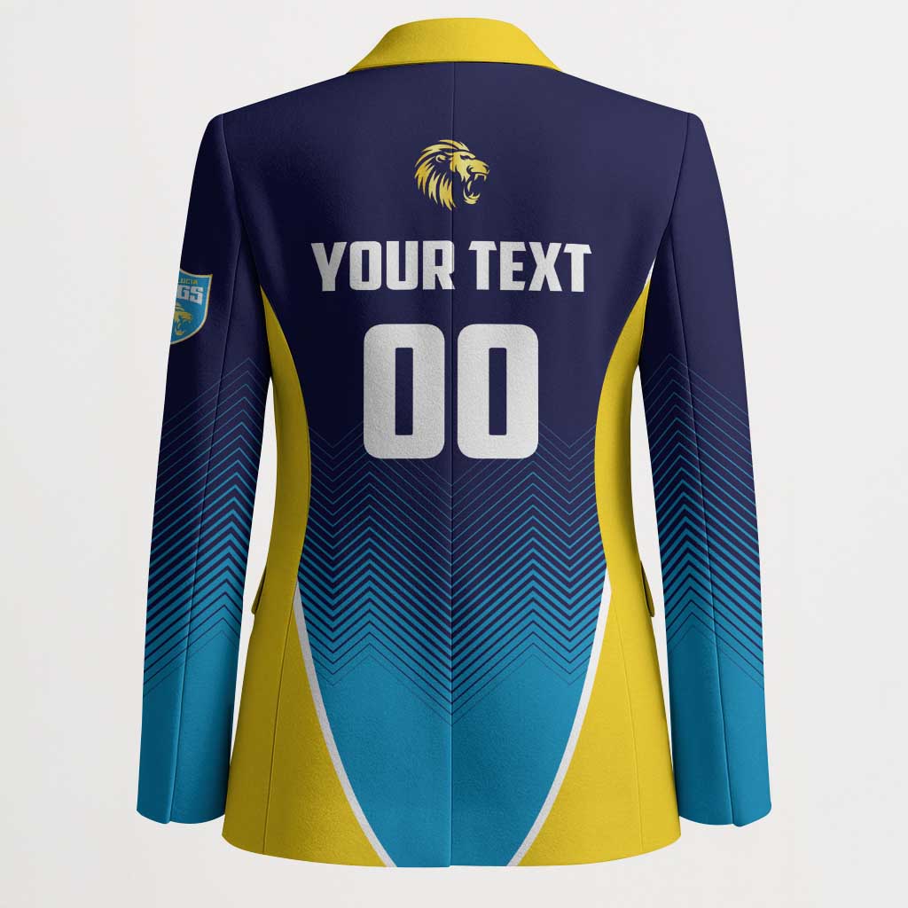 Custom St Lucia Kings Cricket Blazer Beinspired Come On - Wonder Print Shop
