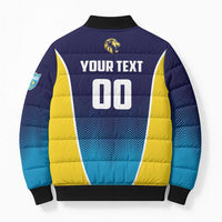 Custom St Lucia Kings Cricket Bomber Puffer Jacket Beinspired Come On - Wonder Print Shop