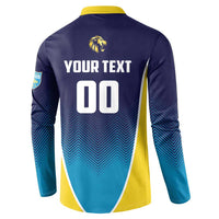 Custom St Lucia Kings Cricket Button Sweatshirt Beinspired Come On - Wonder Print Shop