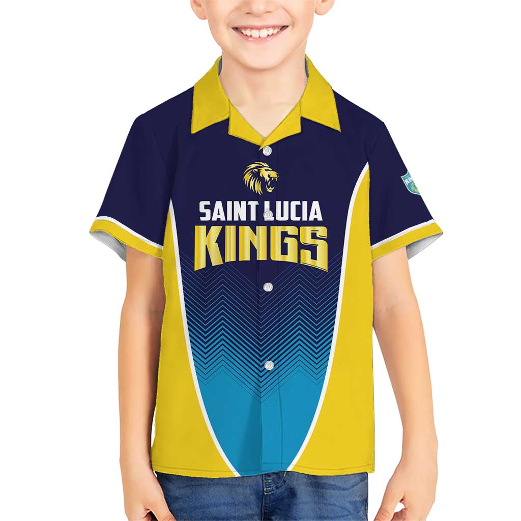 Custom St Lucia Kings Cricket Kid Hawaiian Shirt Beinspired Come On - Wonder Print Shop