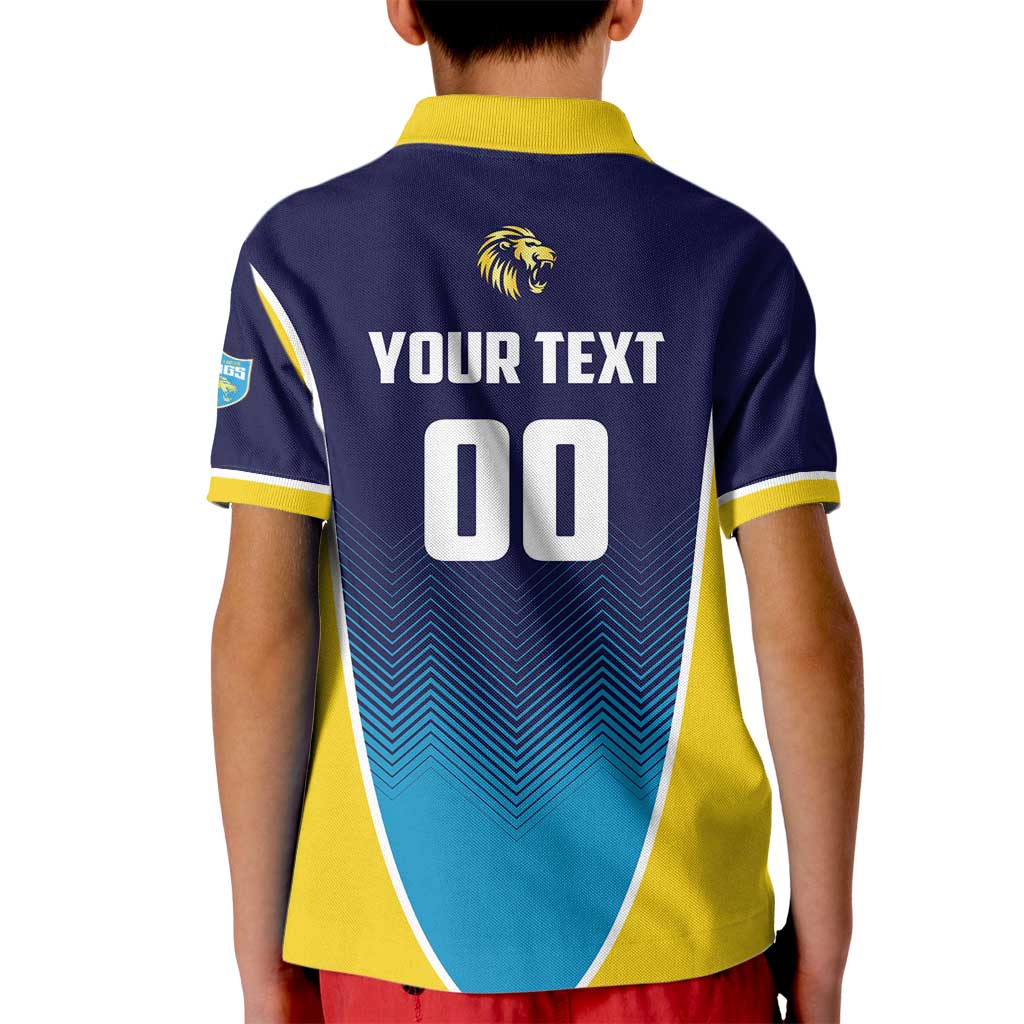 Custom St Lucia Kings Cricket Kid Polo Shirt Beinspired Come On - Wonder Print Shop