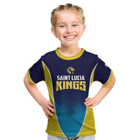 Custom St Lucia Kings Cricket Kid T Shirt Beinspired Come On - Wonder Print Shop