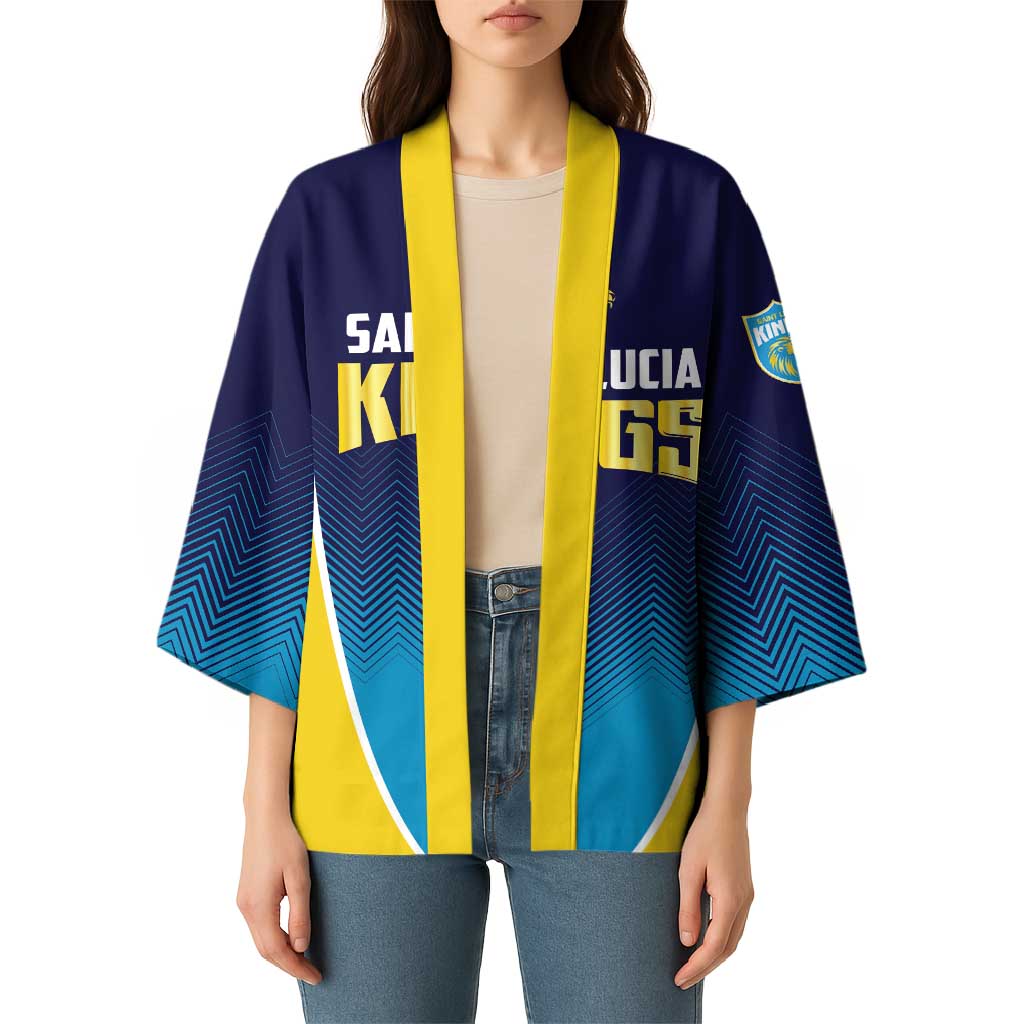 Custom St Lucia Kings Cricket Kimono Beinspired Come On - Wonder Print Shop