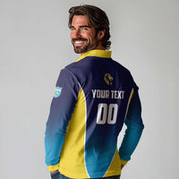 Custom St Lucia Kings Cricket Long Sleeve Polo Shirt Beinspired Come On - Wonder Print Shop