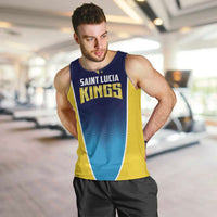 Custom St Lucia Kings Cricket Men Tank Top Beinspired Come On - Wonder Print Shop