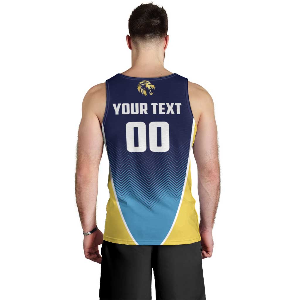 Custom St Lucia Kings Cricket Men Tank Top Beinspired Come On - Wonder Print Shop