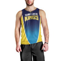 Custom St Lucia Kings Cricket Men Tank Top Beinspired Come On - Wonder Print Shop