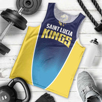 Custom St Lucia Kings Cricket Men Tank Top Beinspired Come On - Wonder Print Shop