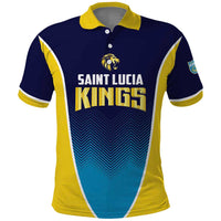 Custom St Lucia Kings Cricket Polo Shirt Beinspired Come On - Wonder Print Shop
