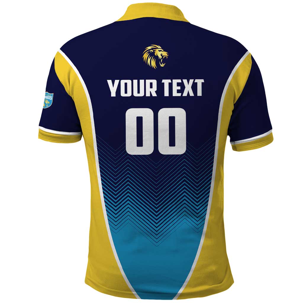 Custom St Lucia Kings Cricket Polo Shirt Beinspired Come On - Wonder Print Shop