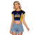 Custom St Lucia Kings Cricket Raglan Cropped T Shirt Beinspired Come On - Wonder Print Shop