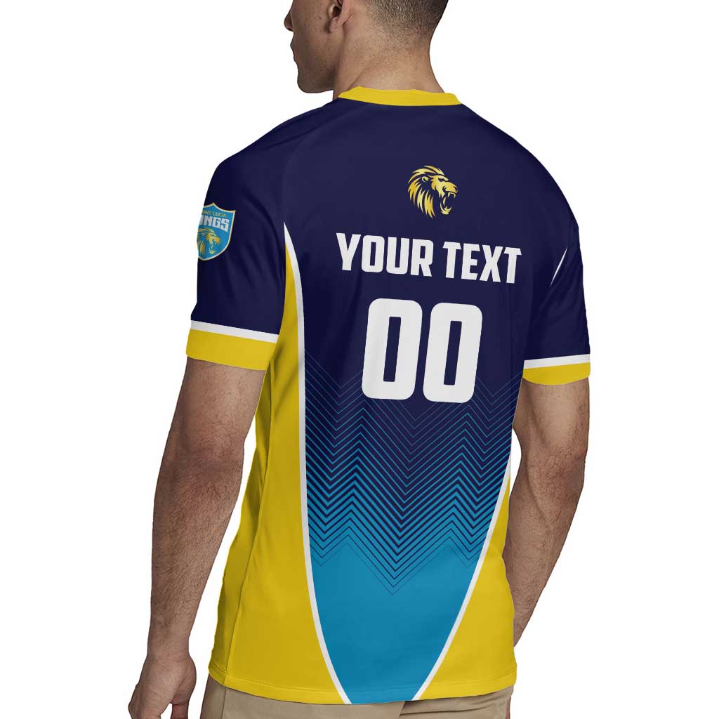 Custom St Lucia Kings Cricket Rugby Jersey Beinspired Come On - Wonder Print Shop