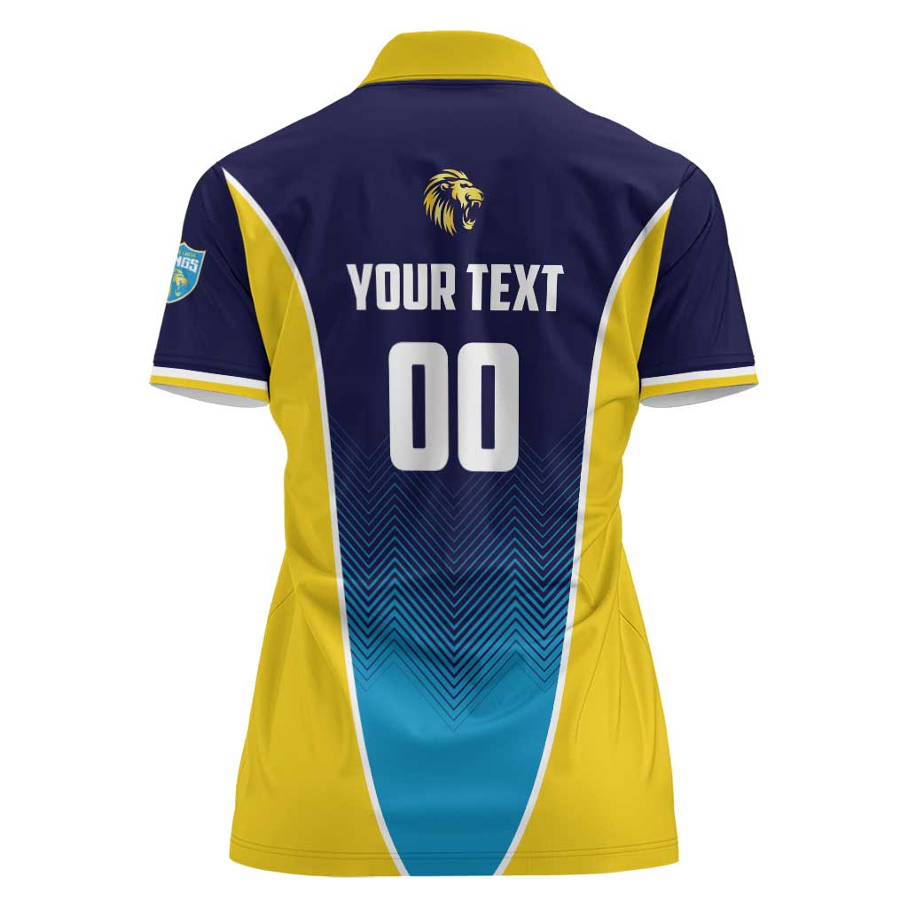 Custom St Lucia Kings Cricket Women Polo Shirt Beinspired Come On - Wonder Print Shop