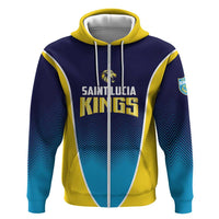 Custom St Lucia Kings Cricket Zip Hoodie Beinspired Come On - Wonder Print Shop