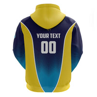 Custom St Lucia Kings Cricket Zip Hoodie Beinspired Come On - Wonder Print Shop