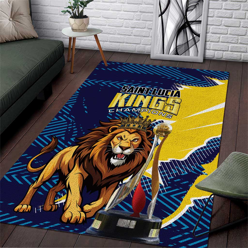 Kings Saint Lucia Champions Cricket Area Rug St Lucia Glory Awaits - Wonder Print Shop