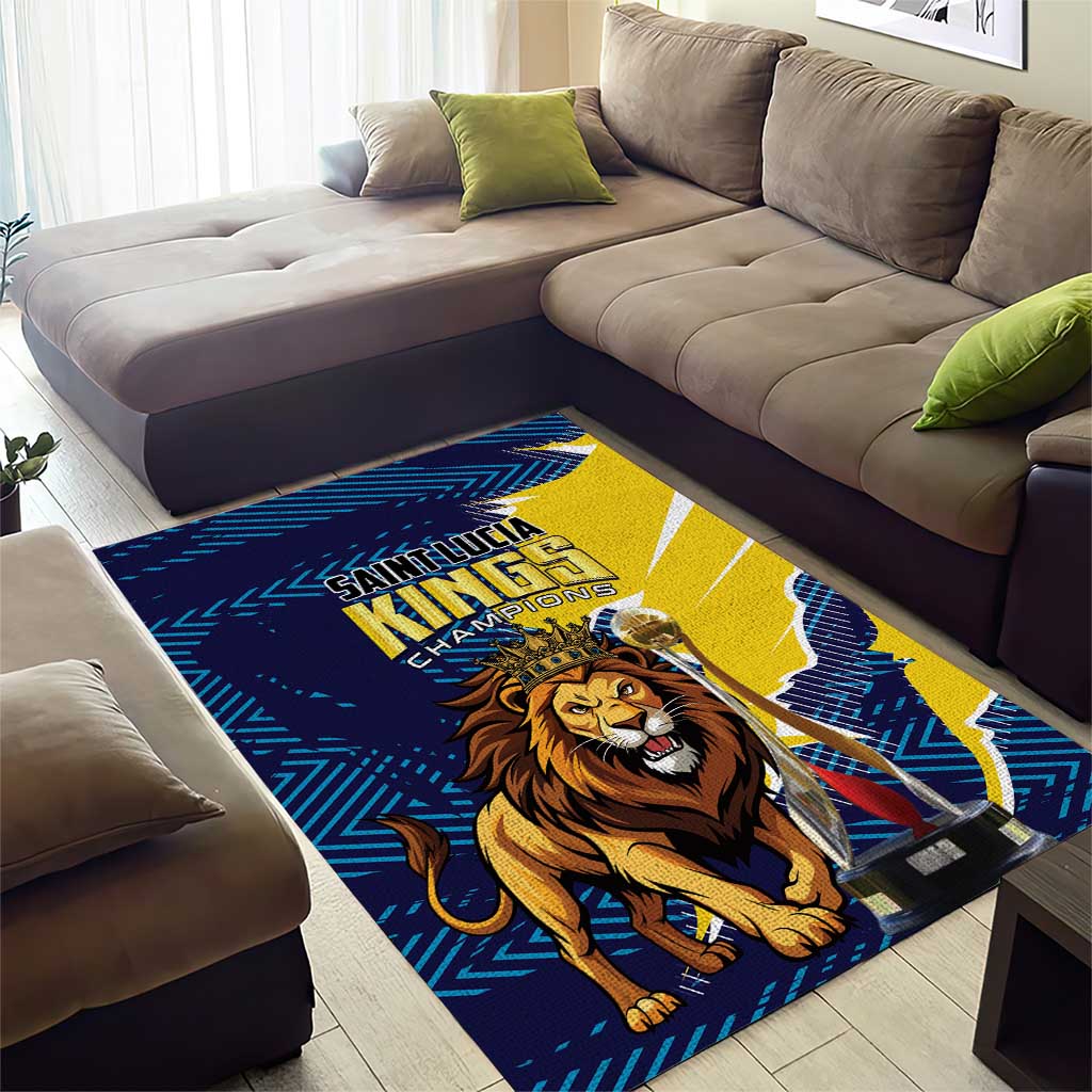Kings Saint Lucia Champions Cricket Area Rug St Lucia Glory Awaits - Wonder Print Shop