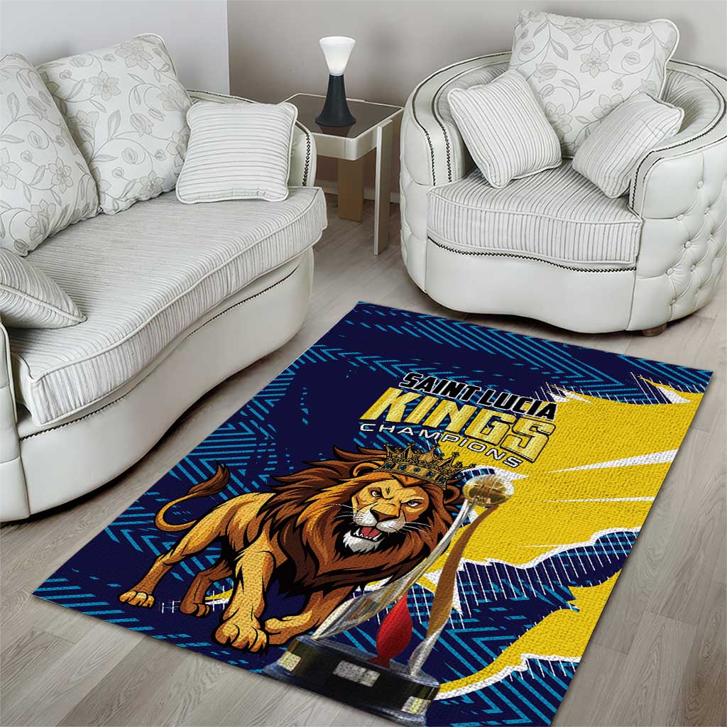 Kings Saint Lucia Champions Cricket Area Rug St Lucia Glory Awaits - Wonder Print Shop