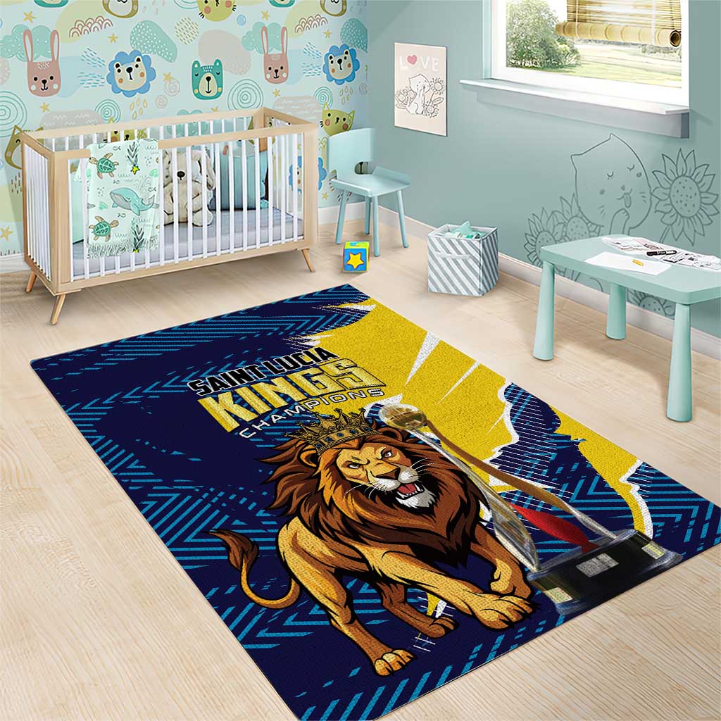 Kings Saint Lucia Champions Cricket Area Rug St Lucia Glory Awaits - Wonder Print Shop