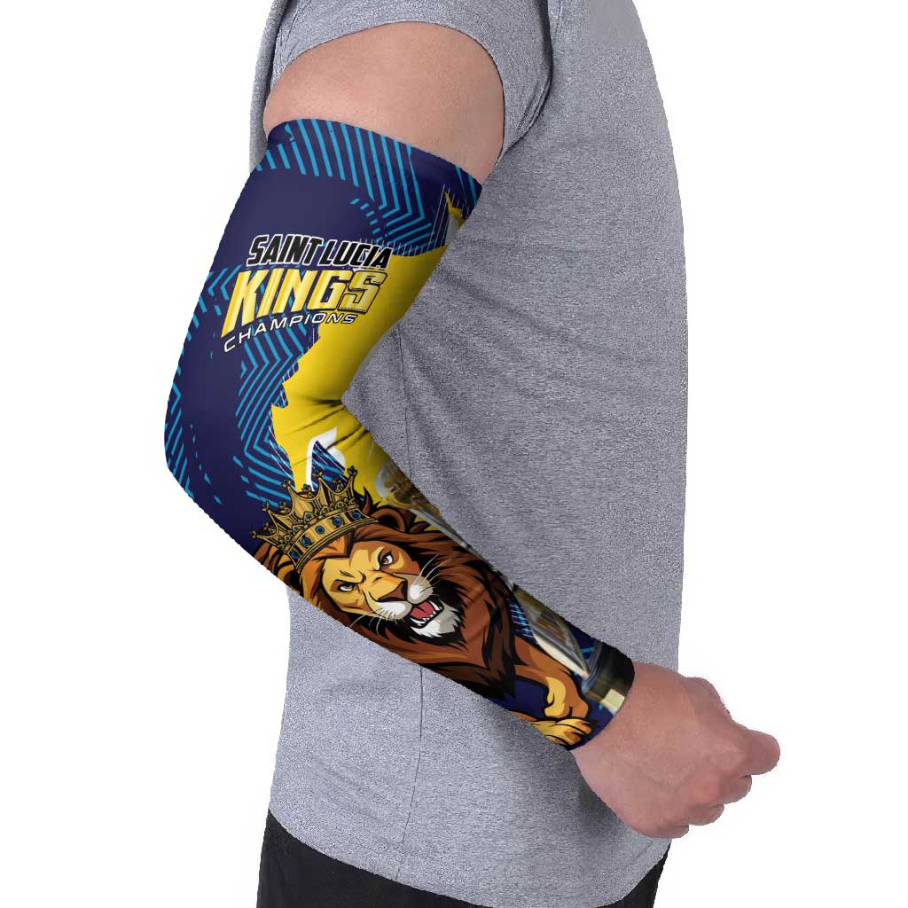 Kings Saint Lucia Champions Cricket Arm Sleeves St Lucia Glory Awaits - Wonder Print Shop