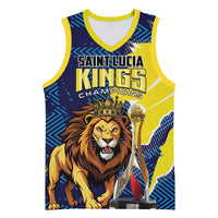 Custom Kings Saint Lucia Champions Cricket Basketball Jersey St Lucia Glory Awaits - Wonder Print Shop
