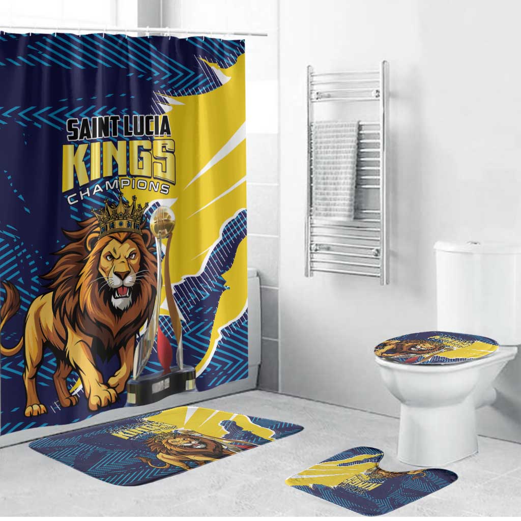 Kings Saint Lucia Champions Cricket Bathroom Set St Lucia Glory Awaits - Wonder Print Shop