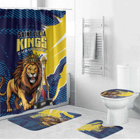 Kings Saint Lucia Champions Cricket Bathroom Set St Lucia Glory Awaits - Wonder Print Shop