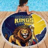 Kings Saint Lucia Champions Cricket Beach Blanket St Lucia Glory Awaits - Wonder Print Shop