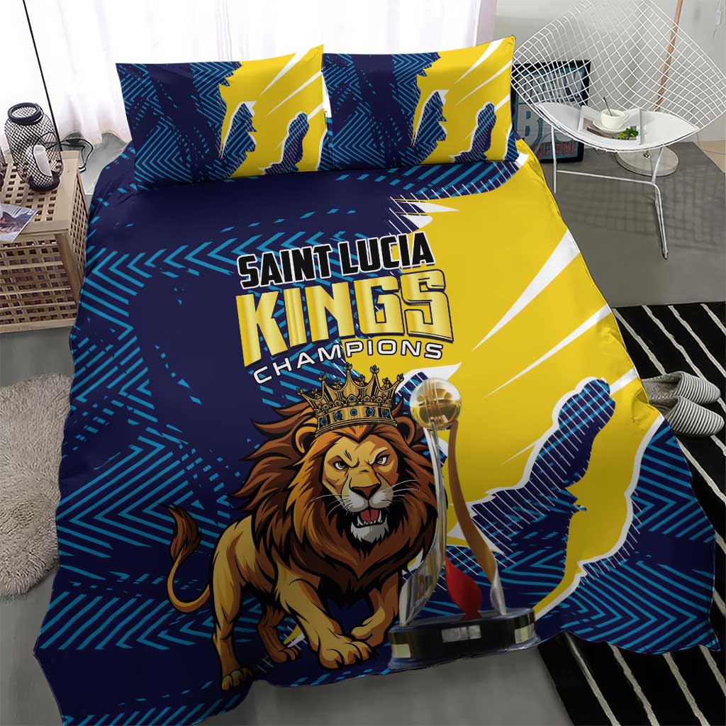 Kings Saint Lucia Champions Cricket Bedding Set St Lucia Glory Awaits - Wonder Print Shop