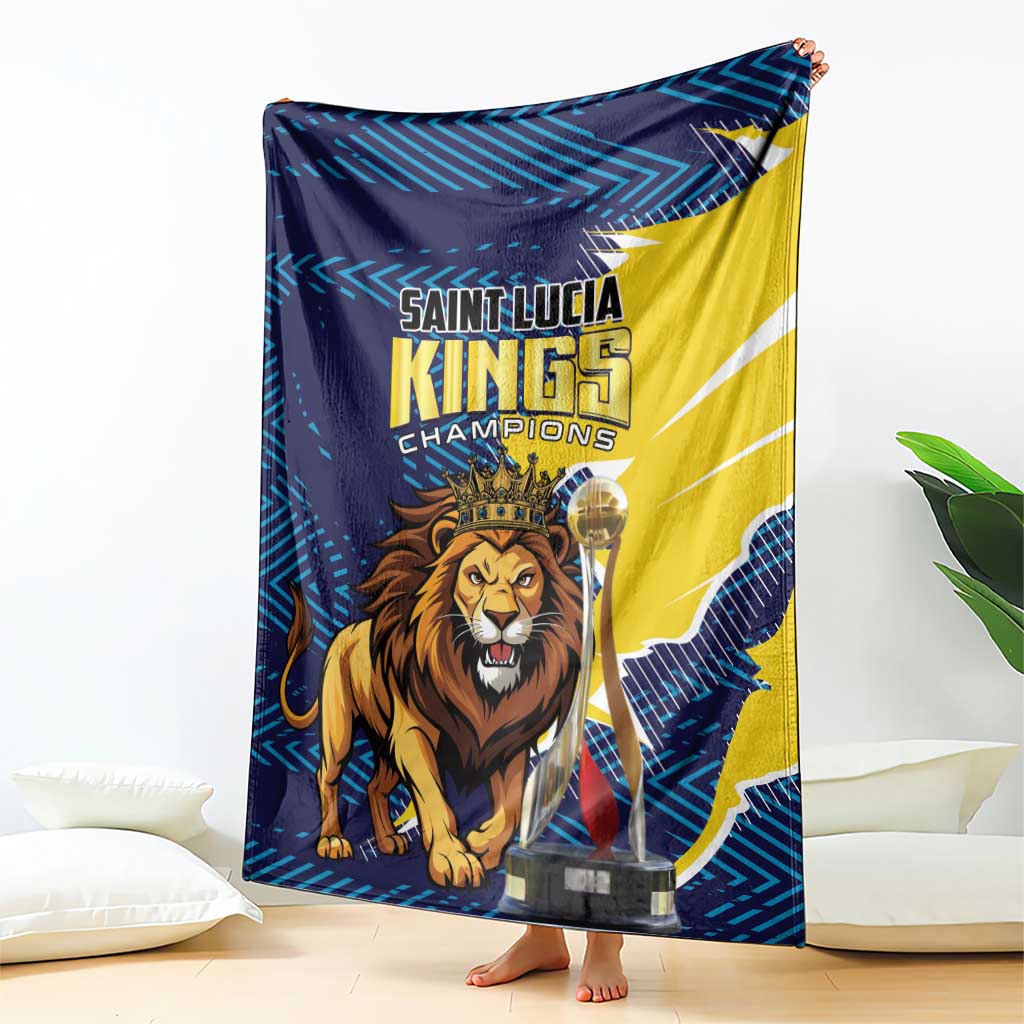 Kings Saint Lucia Champions Cricket Blanket St Lucia Glory Awaits - Wonder Print Shop
