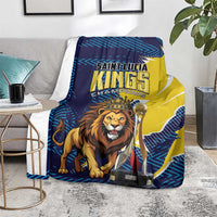 Kings Saint Lucia Champions Cricket Blanket St Lucia Glory Awaits - Wonder Print Shop