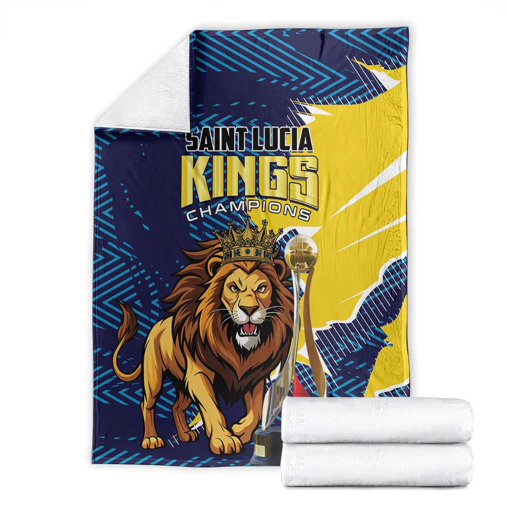Kings Saint Lucia Champions Cricket Blanket St Lucia Glory Awaits - Wonder Print Shop