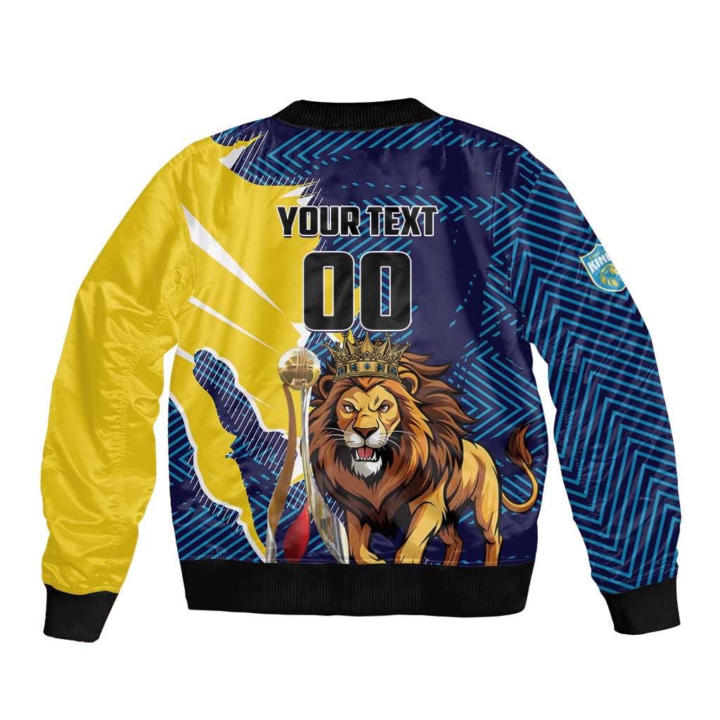 Custom Kings Saint Lucia Champions Cricket Bomber Jacket St Lucia Glory Awaits - Wonder Print Shop