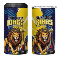 Kings Saint Lucia Champions Cricket 4 in 1 Can Cooler Tumbler St Lucia Glory Awaits - Wonder Print Shop