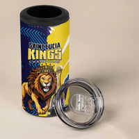 Kings Saint Lucia Champions Cricket 4 in 1 Can Cooler Tumbler St Lucia Glory Awaits - Wonder Print Shop