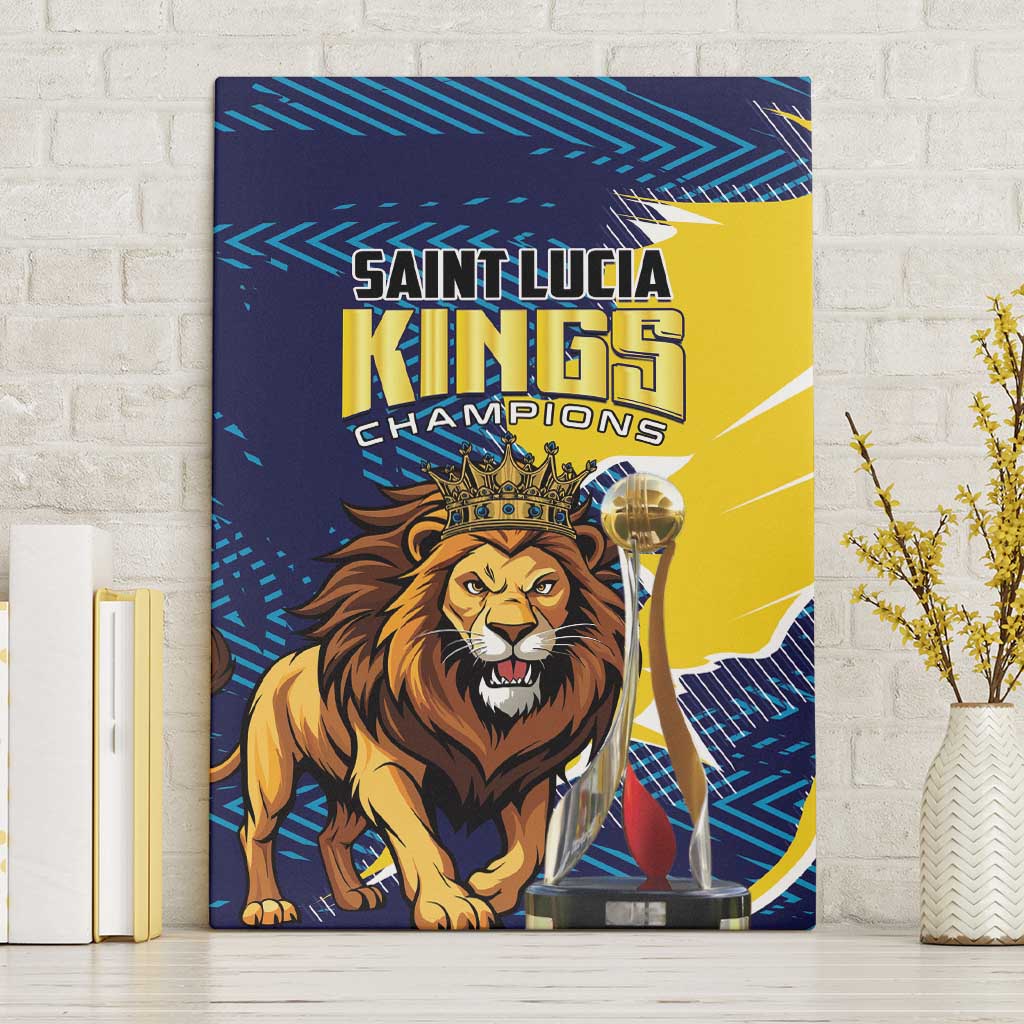 Kings Saint Lucia Champions Cricket Canvas Wall Art St Lucia Glory Awaits - Wonder Print Shop