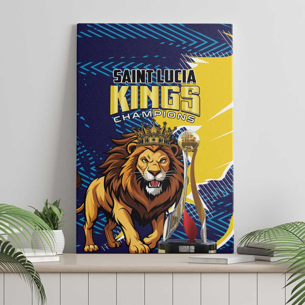 Kings Saint Lucia Champions Cricket Canvas Wall Art St Lucia Glory Awaits - Wonder Print Shop