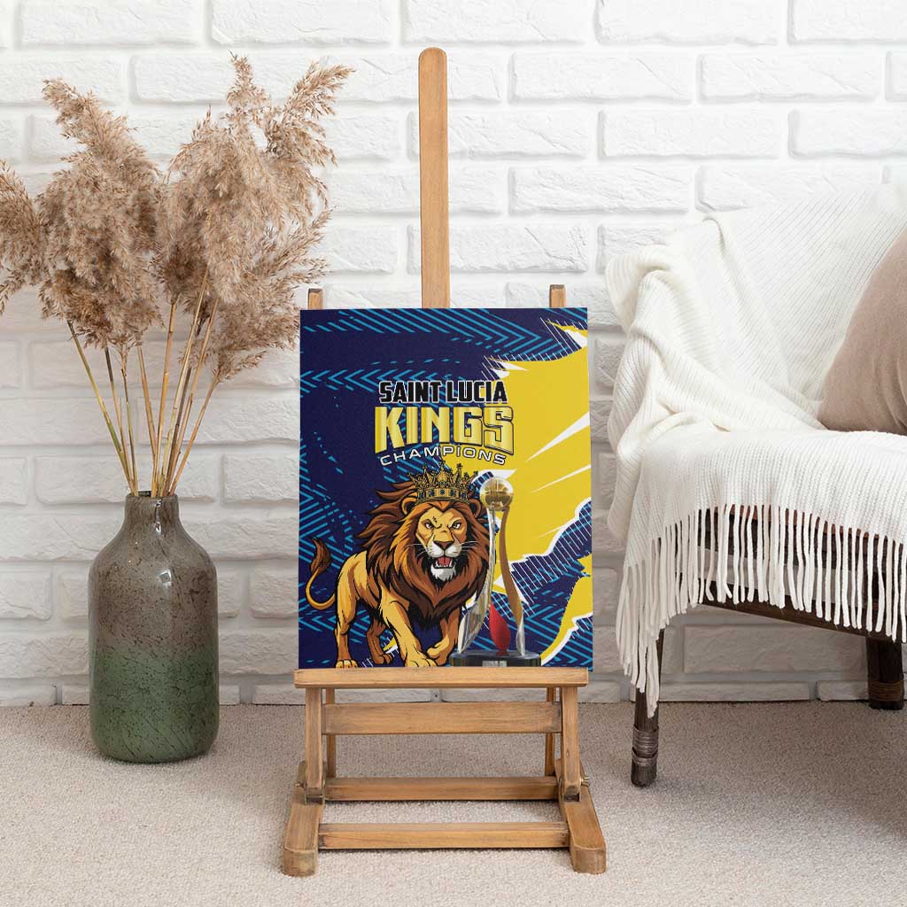 Kings Saint Lucia Champions Cricket Canvas Wall Art St Lucia Glory Awaits - Wonder Print Shop