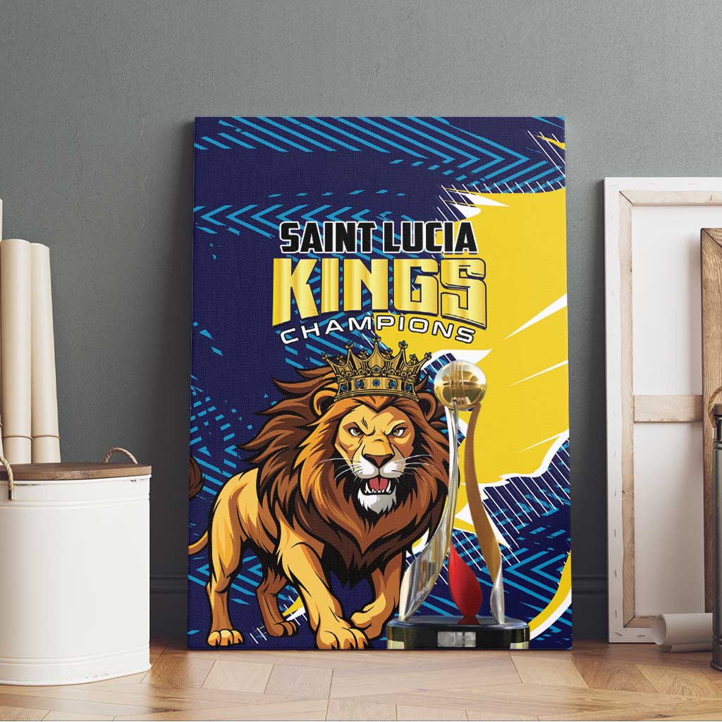 Kings Saint Lucia Champions Cricket Canvas Wall Art St Lucia Glory Awaits - Wonder Print Shop