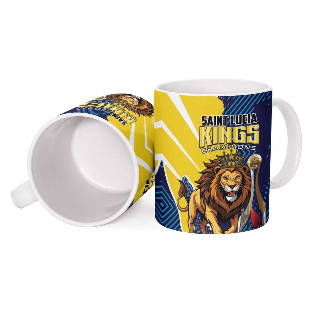 Kings Saint Lucia Champions Cricket Ceramic Mug St Lucia Glory Awaits - Wonder Print Shop