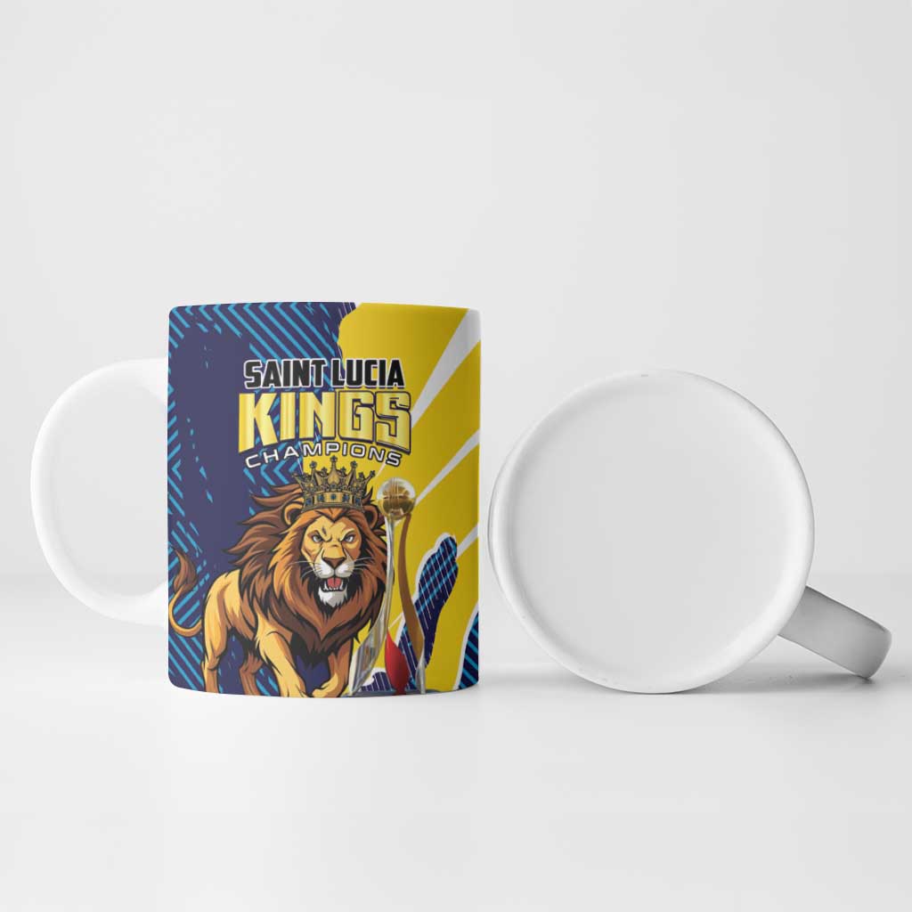 Kings Saint Lucia Champions Cricket Ceramic Mug St Lucia Glory Awaits - Wonder Print Shop
