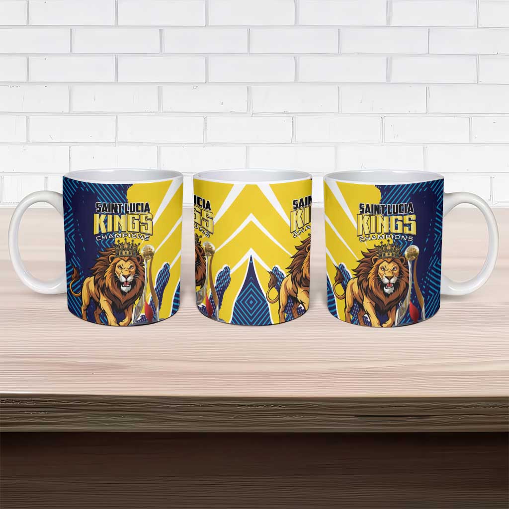 Kings Saint Lucia Champions Cricket Ceramic Mug St Lucia Glory Awaits - Wonder Print Shop