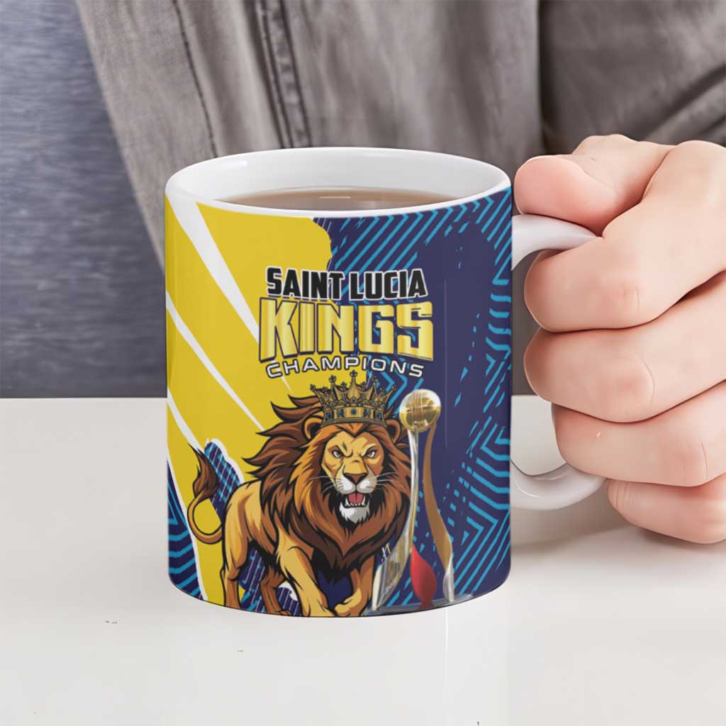 Kings Saint Lucia Champions Cricket Ceramic Mug St Lucia Glory Awaits - Wonder Print Shop