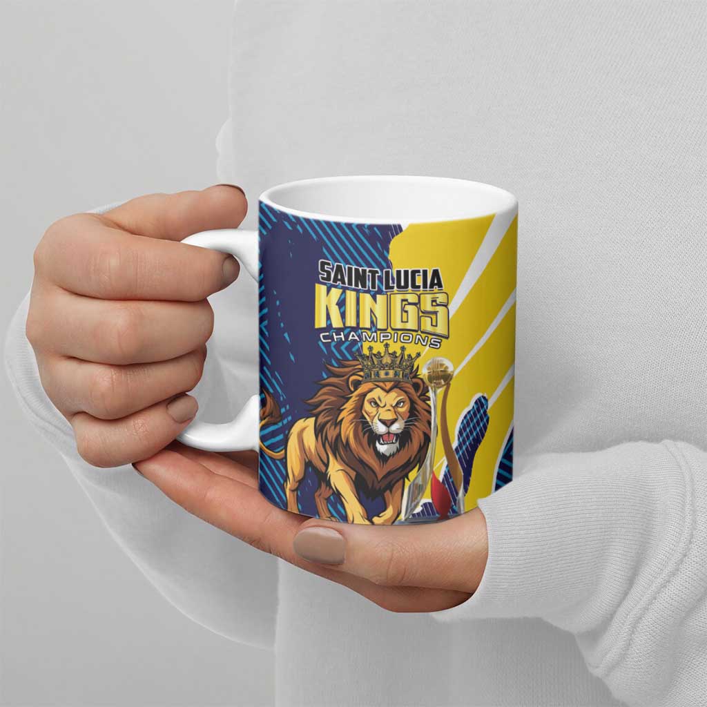 Kings Saint Lucia Champions Cricket Ceramic Mug St Lucia Glory Awaits - Wonder Print Shop