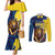 Custom Kings Saint Lucia Champions Cricket Couples Matching Mermaid Dress and Long Sleeve Button Shirt St Lucia Glory Awaits - Wonder Print Shop