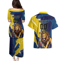 Custom Kings Saint Lucia Champions Cricket Couples Matching Puletasi and Hawaiian Shirt St Lucia Glory Awaits - Wonder Print Shop