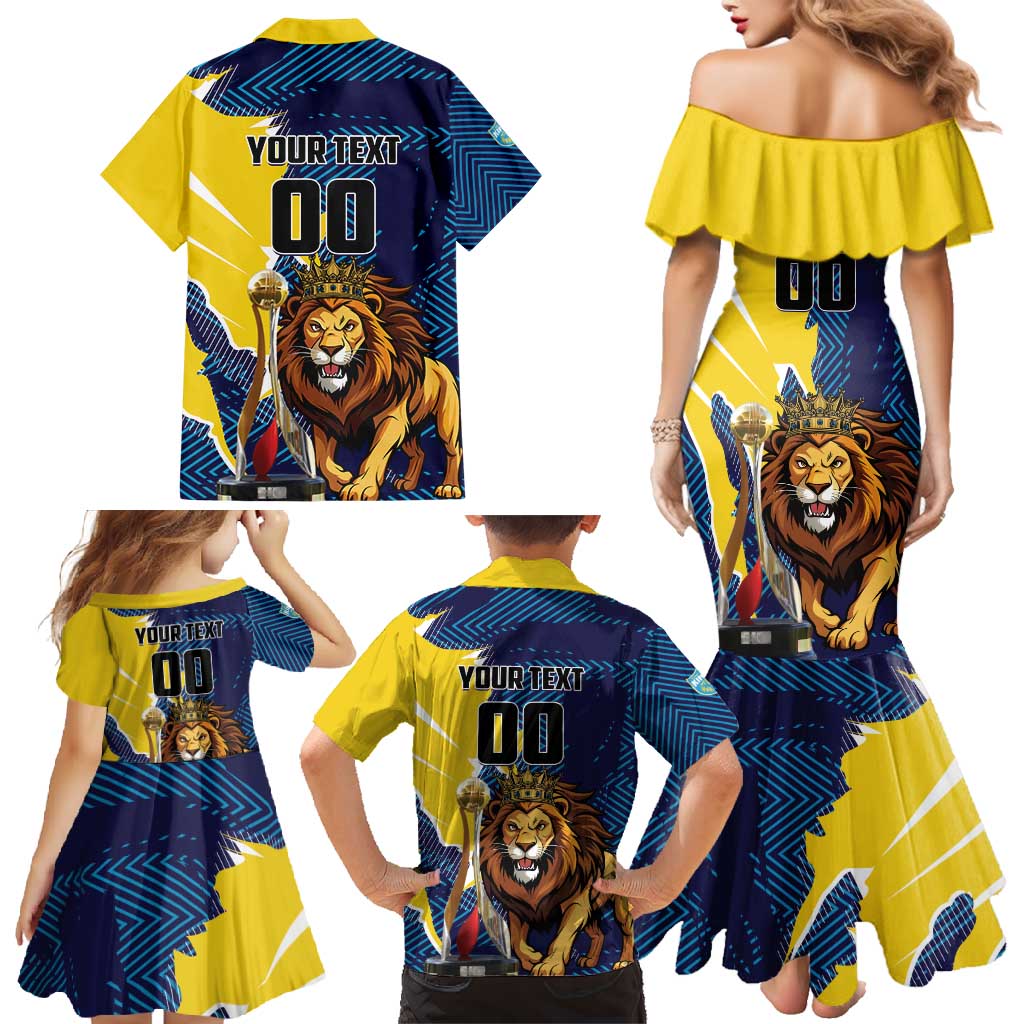 Custom Kings Saint Lucia Champions Cricket Family Matching Mermaid Dress and Hawaiian Shirt St Lucia Glory Awaits - Wonder Print Shop