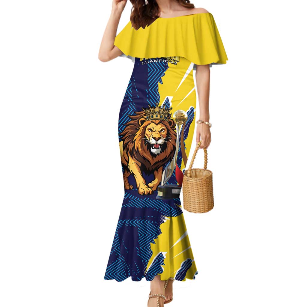 Custom Kings Saint Lucia Champions Cricket Family Matching Mermaid Dress and Hawaiian Shirt St Lucia Glory Awaits - Wonder Print Shop