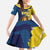 Custom Kings Saint Lucia Champions Cricket Family Matching Off The Shoulder Long Sleeve Dress and Hawaiian Shirt St Lucia Glory Awaits - Wonder Print Shop